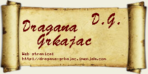 Dragana Grkajac vizit kartica